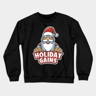 Festive Fitness: Santa’s Holiday Gains Crewneck Sweatshirt